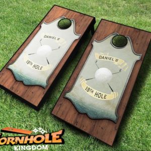 Personalized Golf Cornhole Set