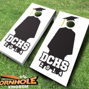 Graduation Cap and Gown Cornhole Set